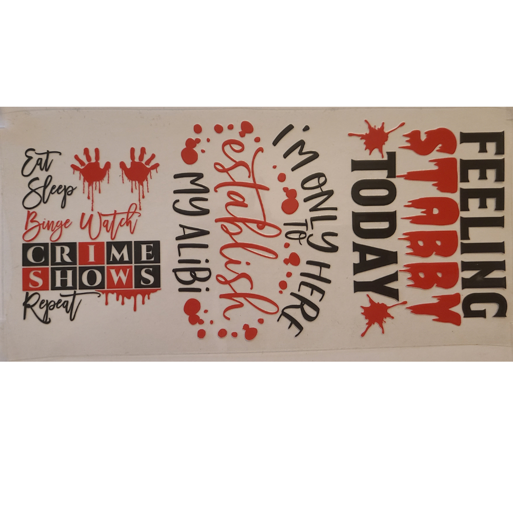 UV DTF Wraps - 16 oz (HORROR)