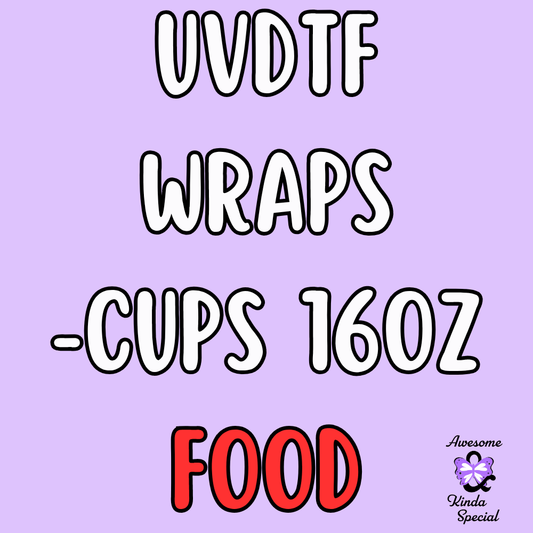 UV DTF Wraps - 16 oz (Food)
