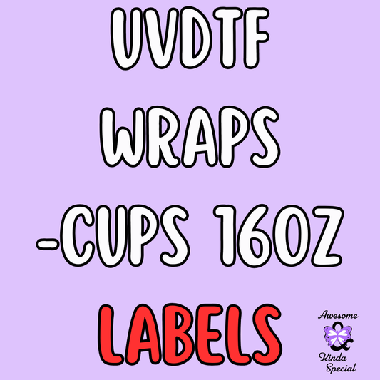 UV DTF Wraps - 16 oz (Celebs & Labels)