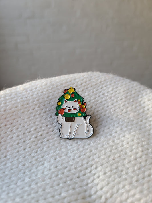 HOLIDAY TREE CAT | Pin