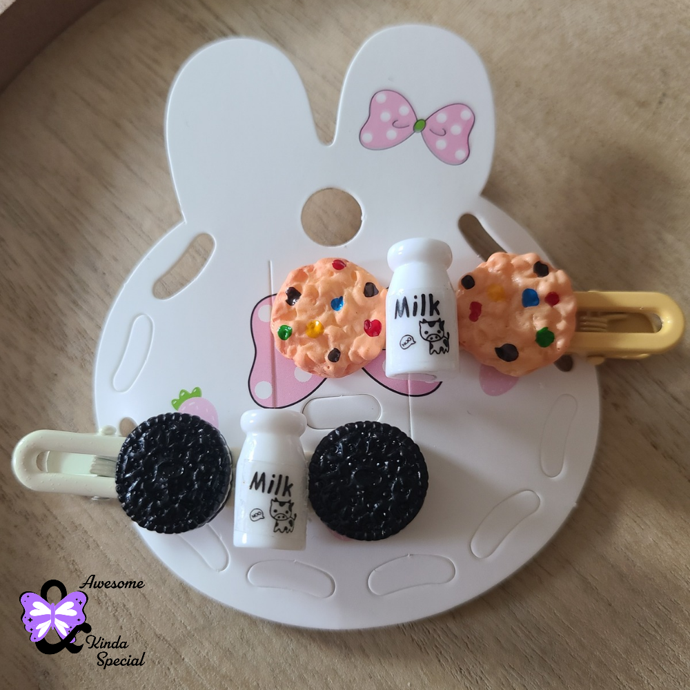 Milk & Cookies | Hair Clips