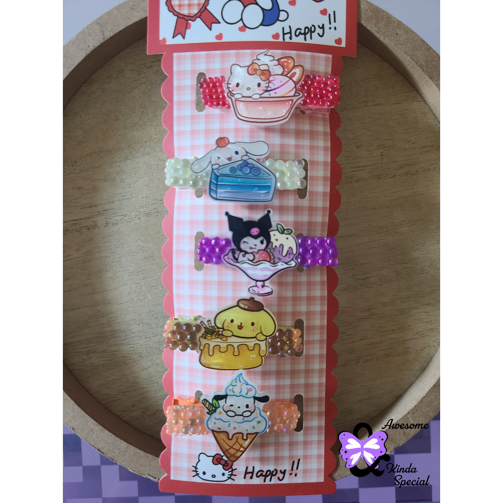 Kawaii Kitty & Friends - Sweet Treats | Hair Clips