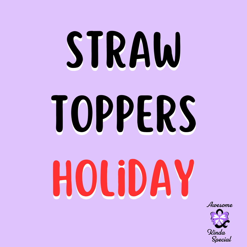 Holiday Straw Toppers