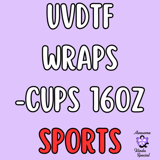 UV DTF Wraps - 16 oz (SPORTS)