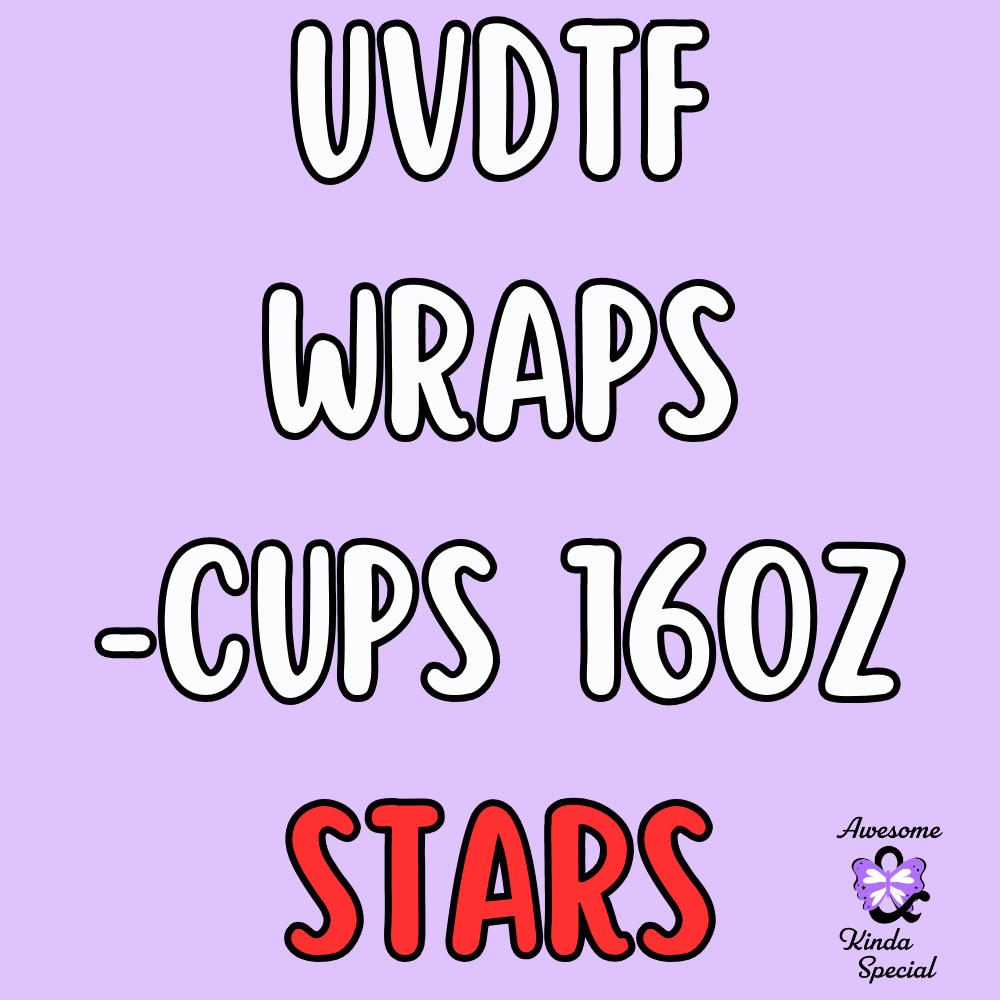 UV DTF Wraps - 16 oz (STARS)