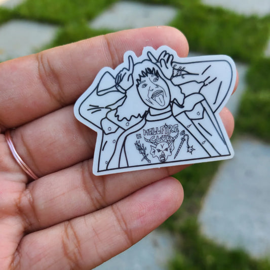 Eddie (the Hero) Munson | Clear | Sticker